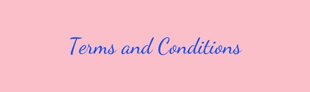 Terms and Conditions Blue and Pink